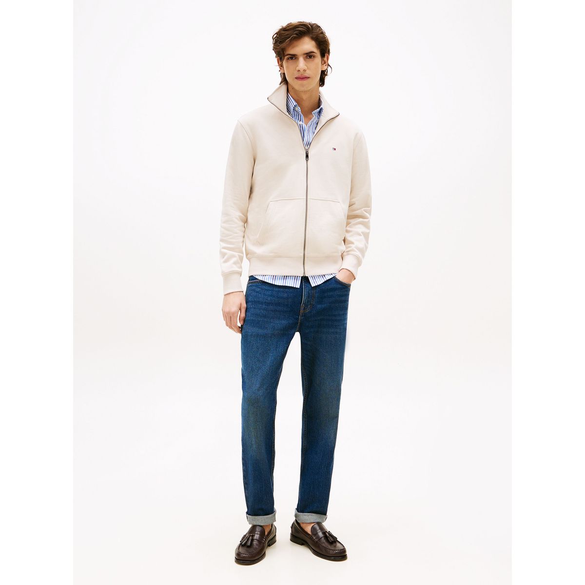 TOMMY HILFIGER - Jeans Denton Con Logo Straight Fit Azul Tommy Hilfiger