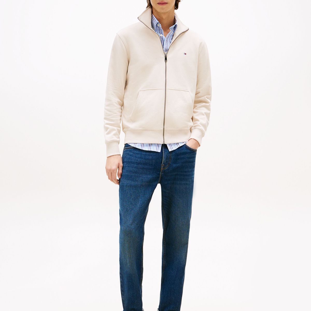 TOMMY HILFIGER - Jeans Denton Con Logo Straight Fit Azul Tommy Hilfiger