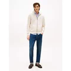TOMMY HILFIGER - Jeans Denton Con Logo Straight Fit Azul