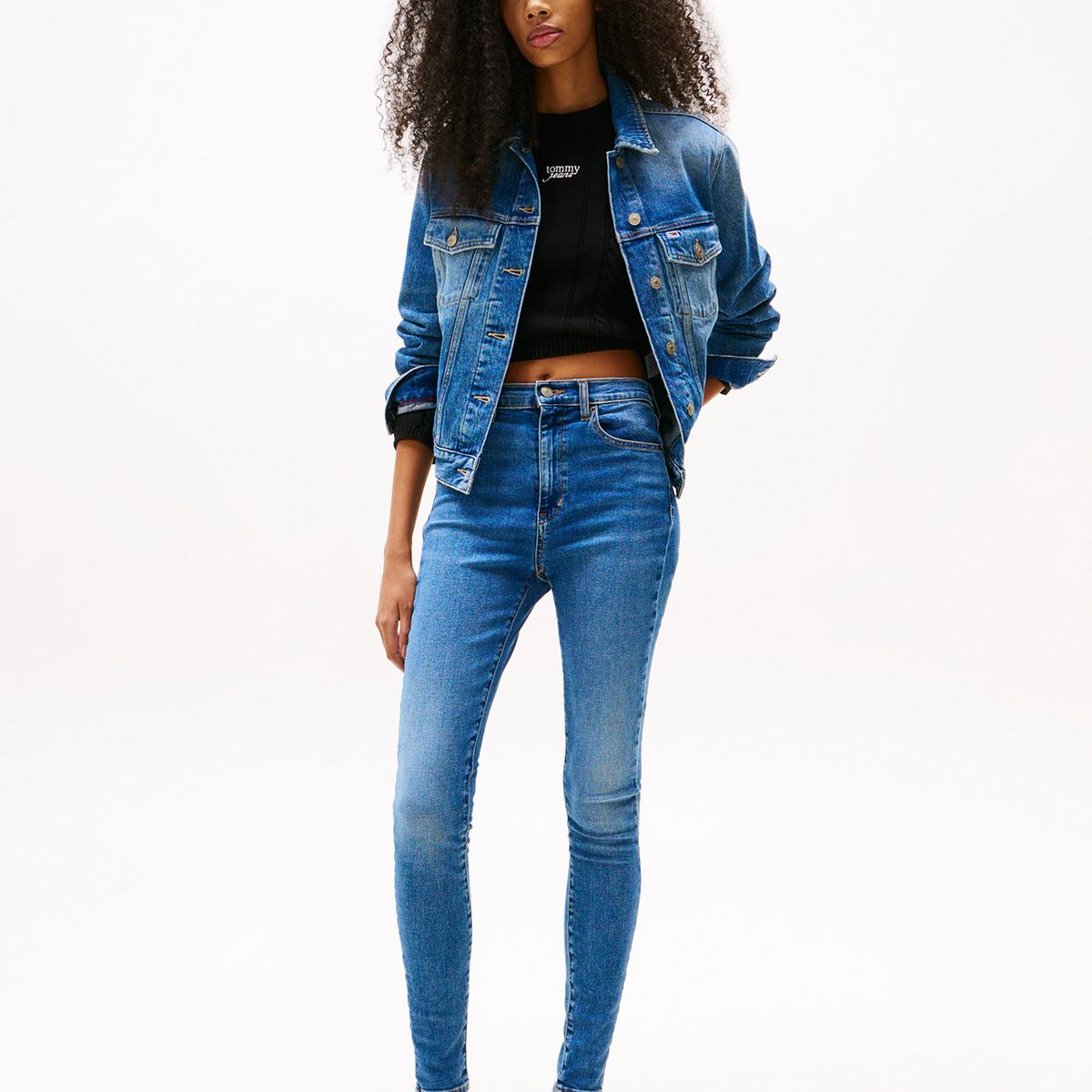 TOMMY HILFIGER - Jeans Sylvia Skinny De Talle Alto Azul Tommy Jeans