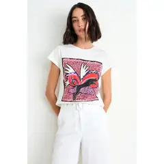ASH - Polera Focalizada Mujer Blanco