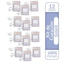 VIRA - Kit De Curación Desechable Estéril Curaciones X 12