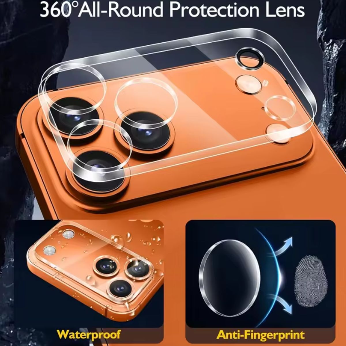 GENERICO - Protector Trasero De Cámara Para iPhone 17 Pro Max Transparente