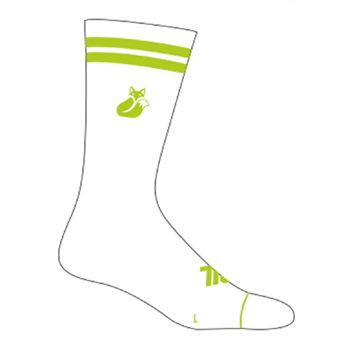 TILKI - Calcetin Tilki Comfort Line BlancoAmarillo Fluor Pack X3 Tenis Padel