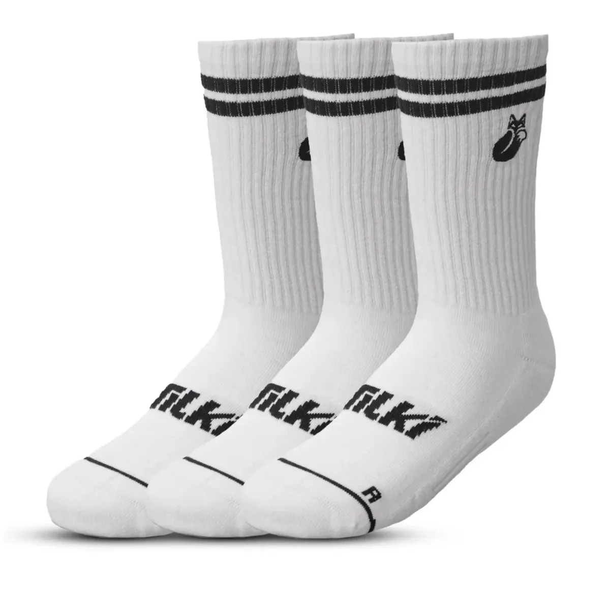 TILKI - Calcetin Tilki Comfort Line BlancoAmarillo Fluor Pack X3 Tenis Padel