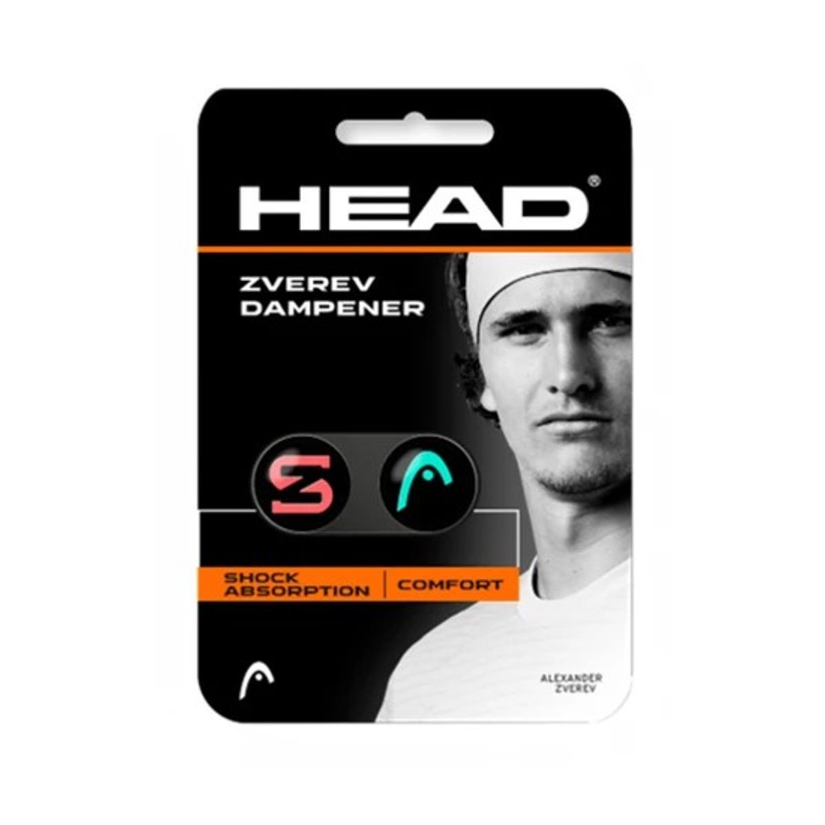 HEAD - Anti Vibraciones Tenis Head Zverev Dampener Negro
