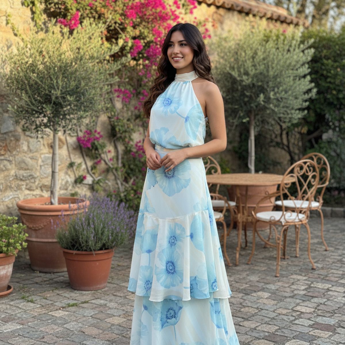 CORRALERO SASTRERIA - Conjunto Dos Piezas Gasa Estampado - Diseño Málaga