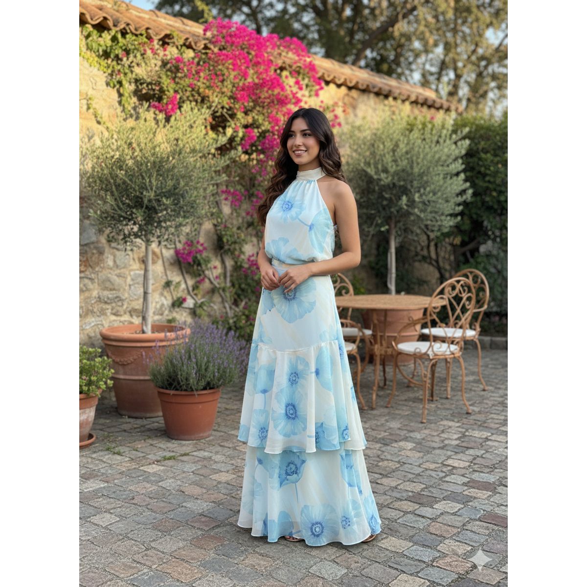 CORRALERO SASTRERIA - Conjunto Dos Piezas Gasa Estampado - Diseño Málaga