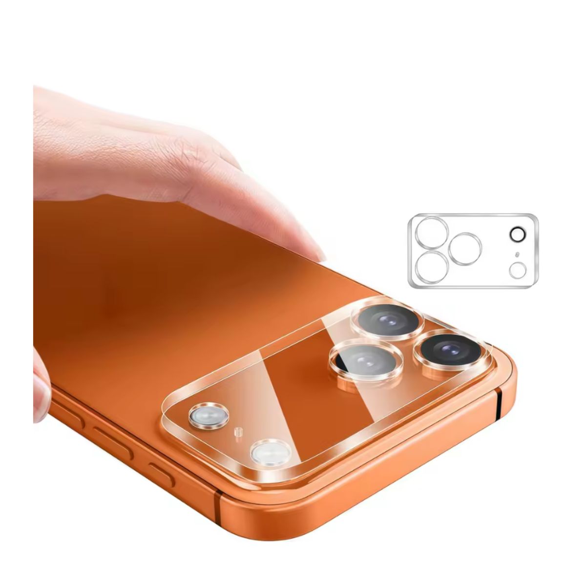 GENERICO - Protector Trasero De Cámara Para iPhone 17 Pro Max Transparente