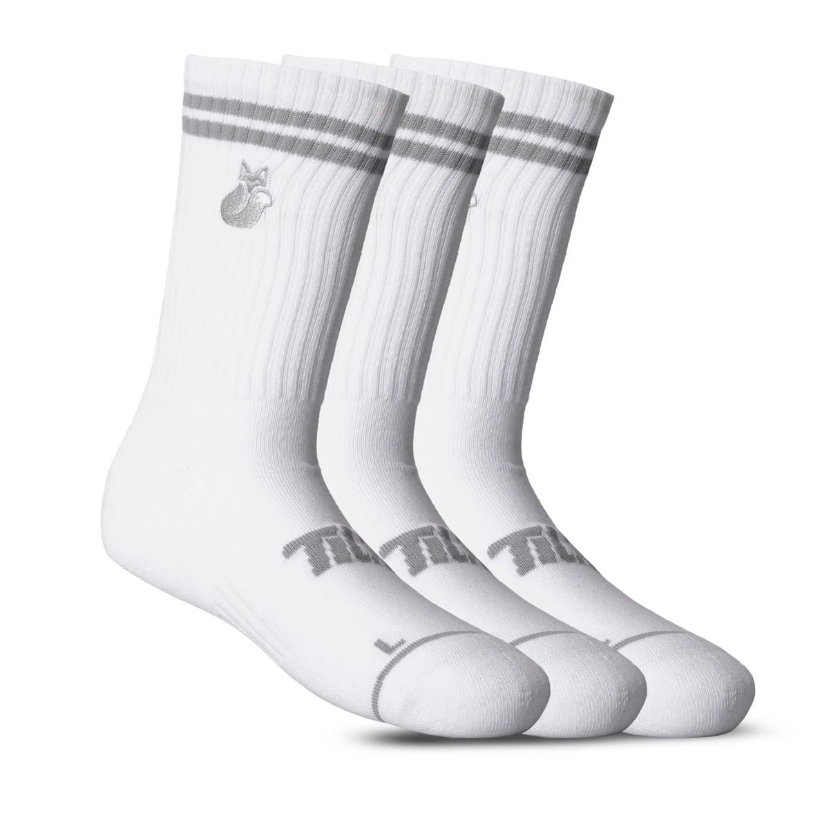 TILKI - Calcetin Tilki Comfort Line BlancoGris Pack X3 Tenis Padel
