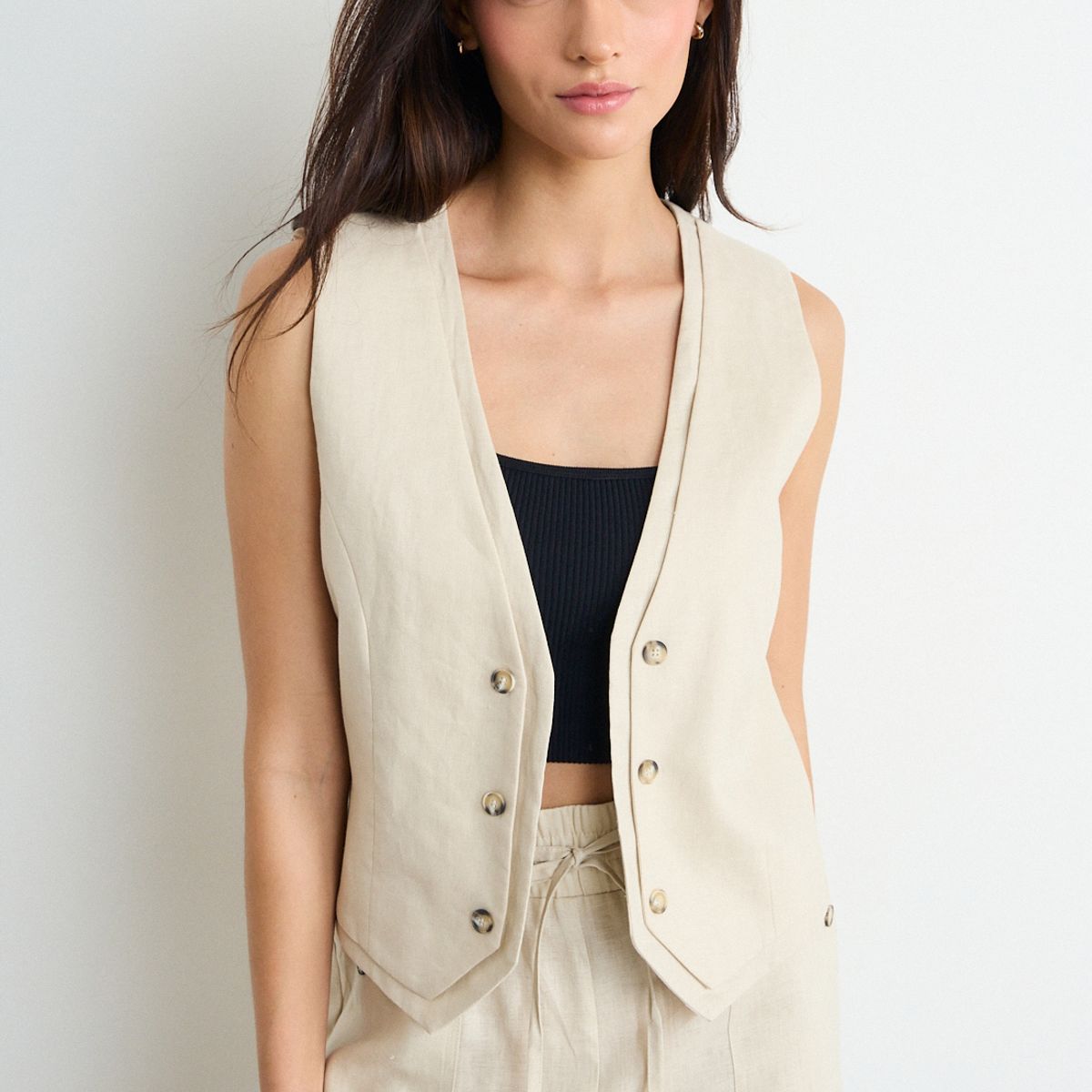 IO - Gillete Liso Mujer Beige Io