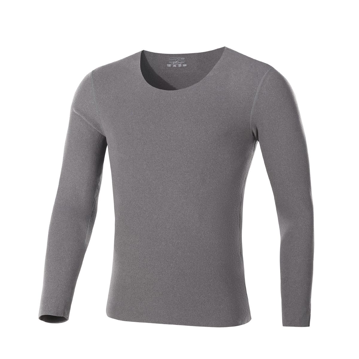 ANDESLAND OUTDOOR APPAREL - Polera Primera Capa Cuello Sin Costuras Blanford Gris Hombre