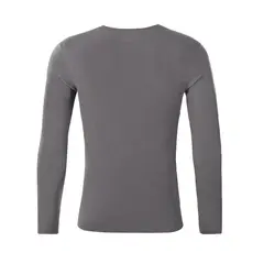 ANDESLAND OUTDOOR APPAREL - Polera Primera Capa Cuello Sin Costuras Blanford Gris Hombre