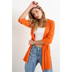 IO - Tapado Liso Mujer Naranjo
