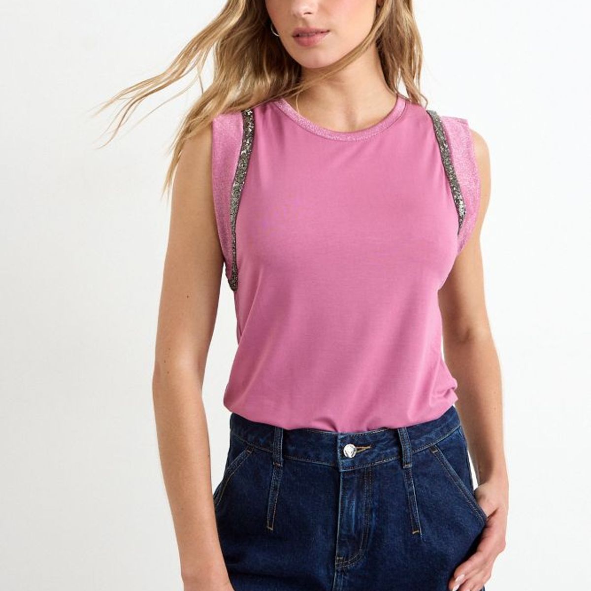 IO - Polera Lisa Mujer Morado Io