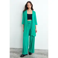 IO - Tapado Liso Mujer Verde Oliva