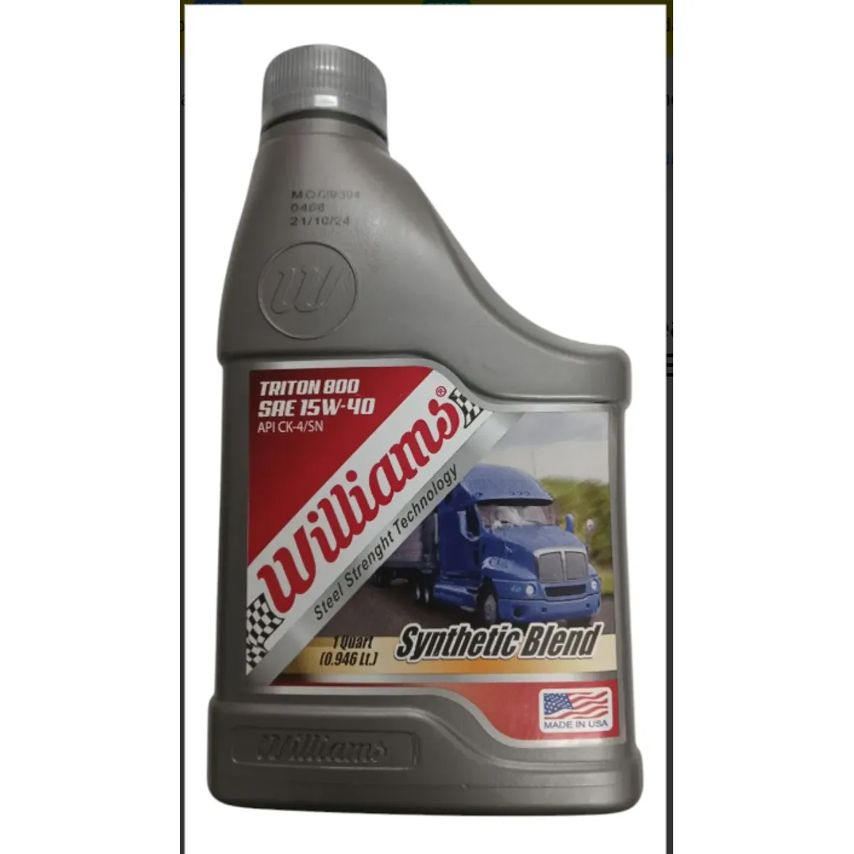 WILLIAMS - WILLIAMS TRITON 800 SYNTHETIC BLEND 15W/40 CK-4