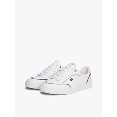 TOMMY HILFIGER - Zapatillas Cupsole Metálic Blanco