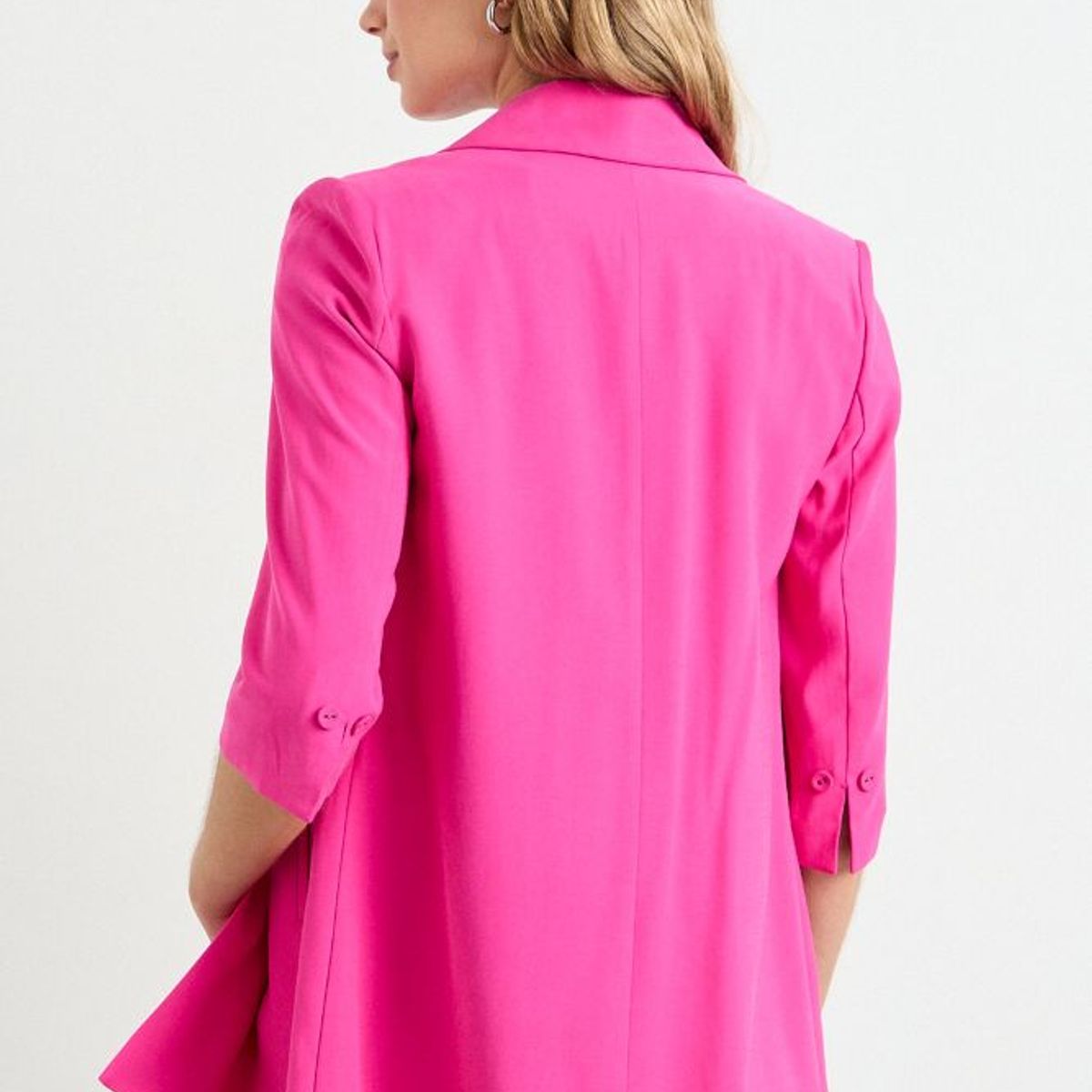 IO - Blazer Liso Mujer Fucsia Io