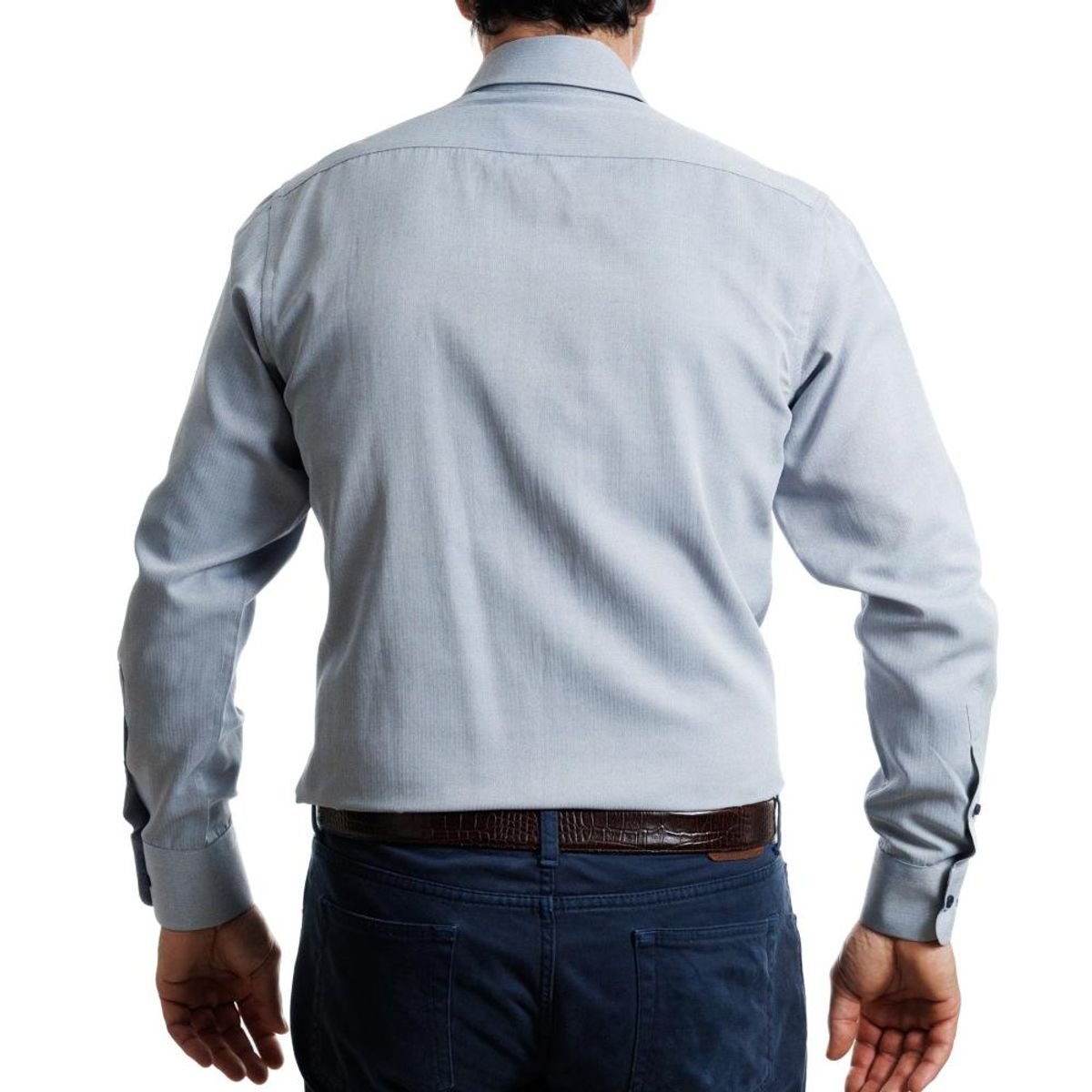 VANDINE - Camisa  Texturada Azul Etiqueta Roja V25-26 10