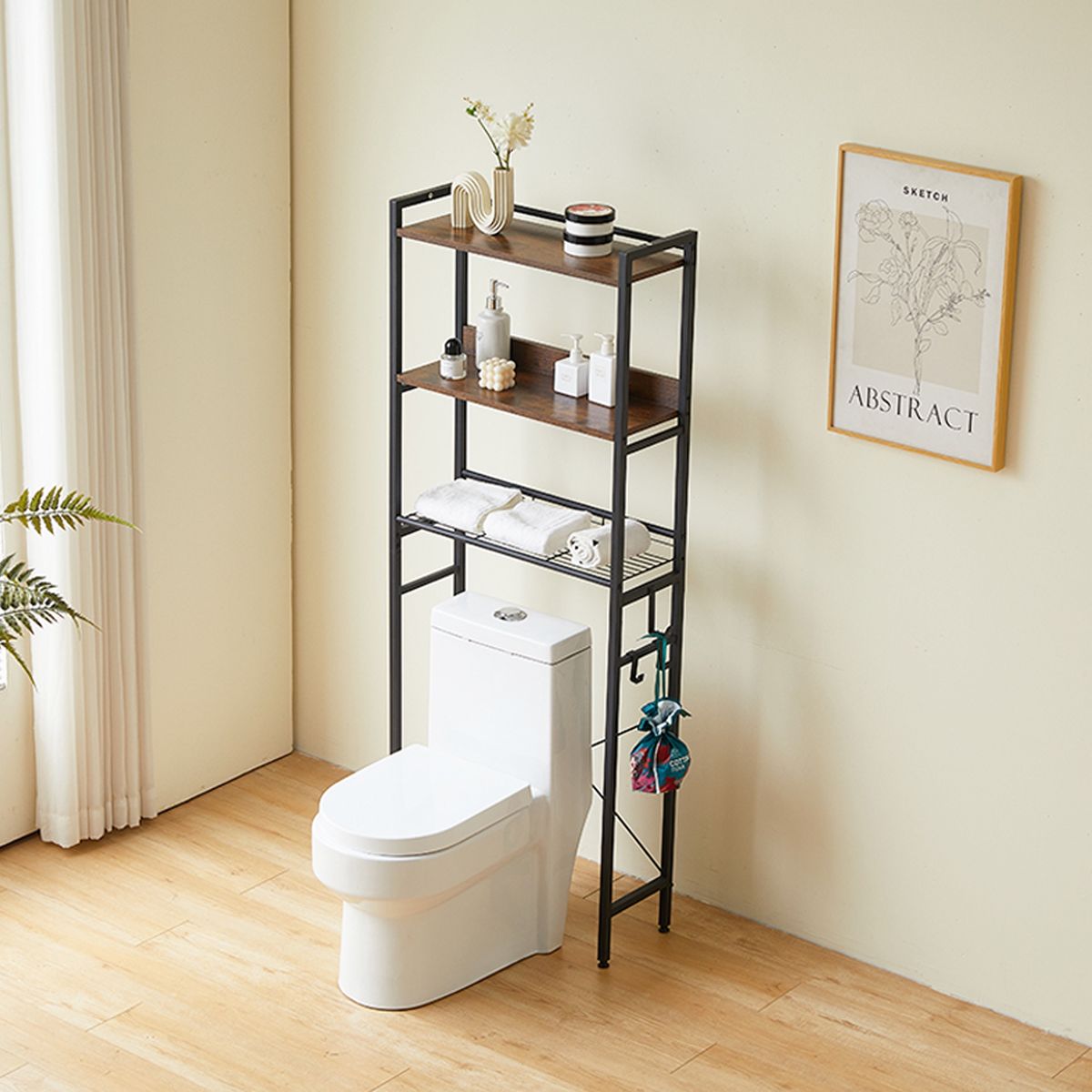 JOYTEK - Estante Organizador para Baño sobre WC 162x64x24 cm