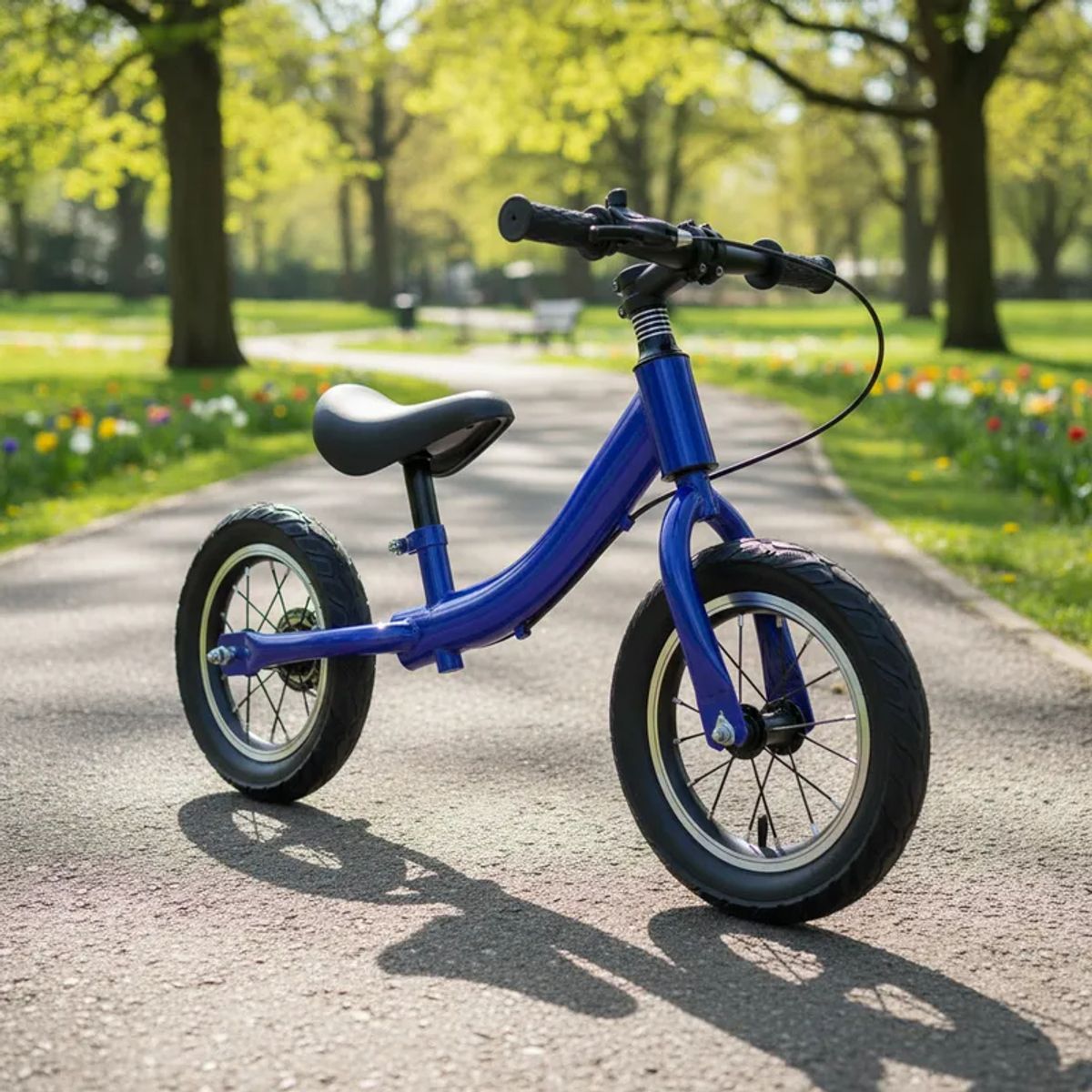 BEBESIT - Bicicleta de Aprendizaje Niños Infantil con Frenos Azul