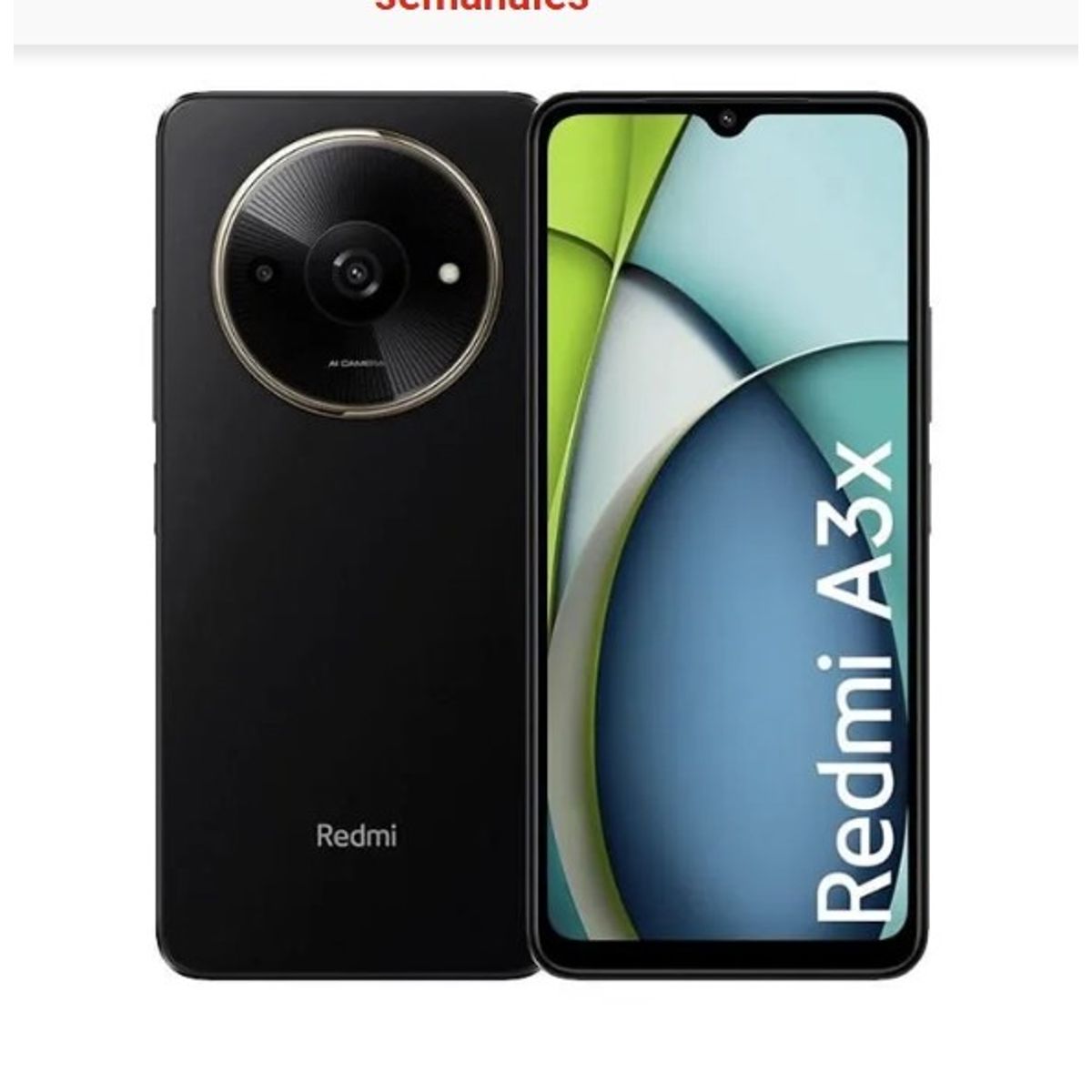 XIAOMI - XIAOMI REDMI A3X 64GB 3GB RAM Negro