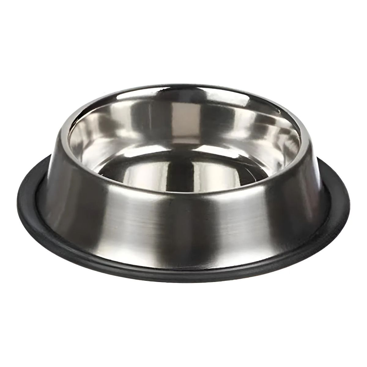 GENERICO - Plato Para Perro Gato Talla M Antideslizante Capacidad 450ml Plateado