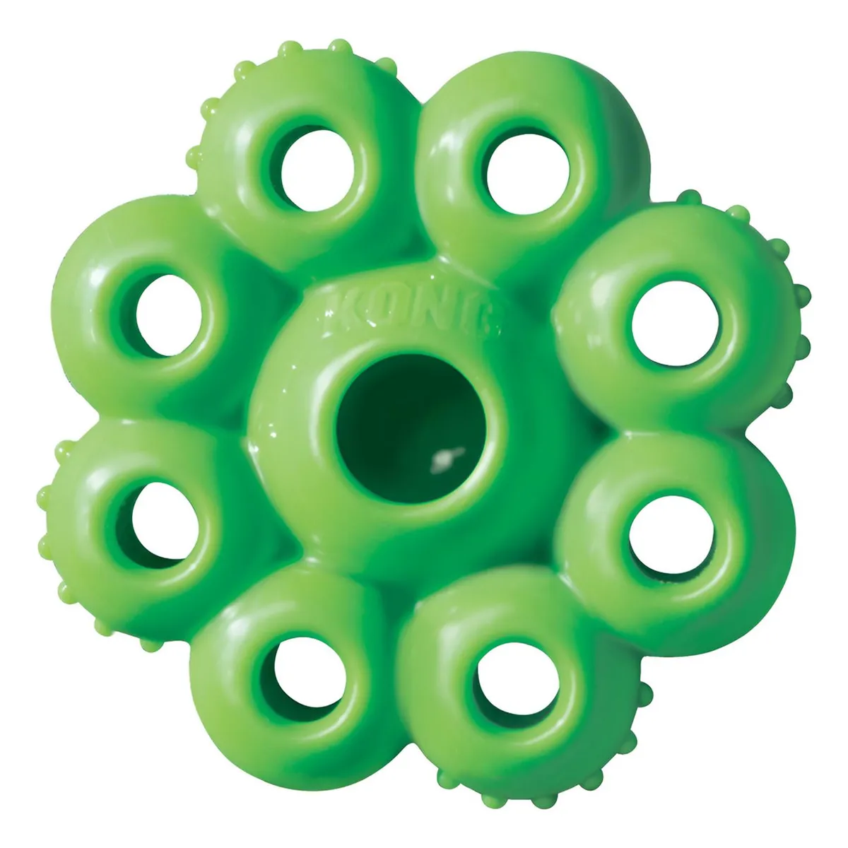 KONG - Kong Quest Star Pod Juguete Rellenable Limpia Diente Talla L - Verde