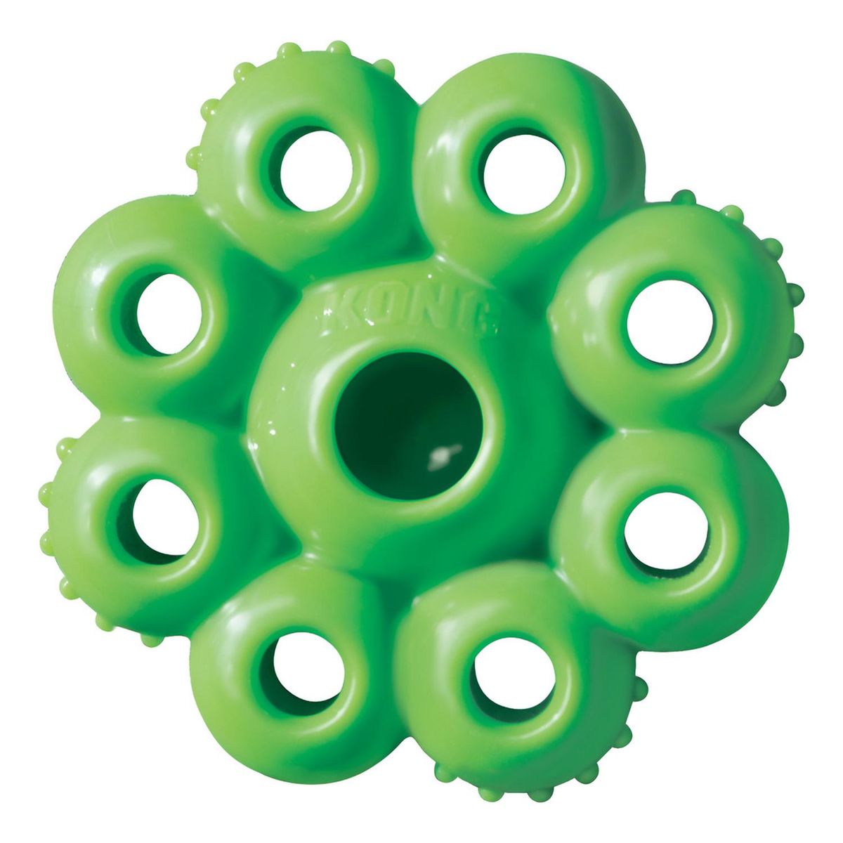 KONG - Kong Quest Star Pod Juguete Rellenable Limpia Diente Talla L - Verde