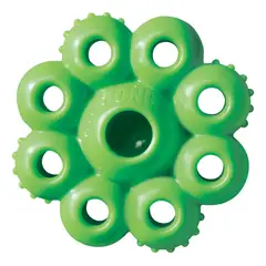 KONG - Quest Star Pod Juguete Rellenable Limpia Diente Talla L - Verde