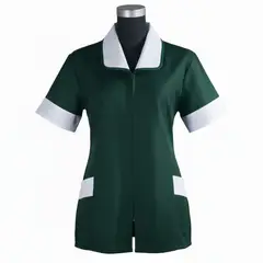 ECCLENAN - Delantal Chaqueta Tela Lisa