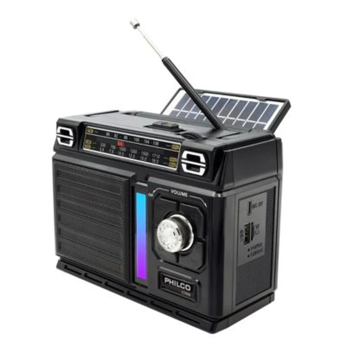 PHILCO - Radio multibanda con panel solar BT ICX68 Philco