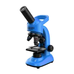 NOVYSTOR - Microscopio Educativo 16000X con Accesorios de Ciencia Azul