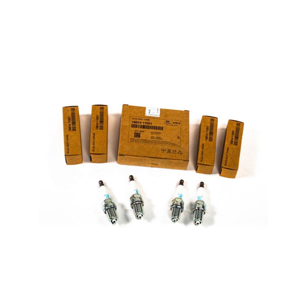 HYUNDAI - Set 4 Bujia Compatible Con Hyundai Getz 12/16valvu 2001-2011