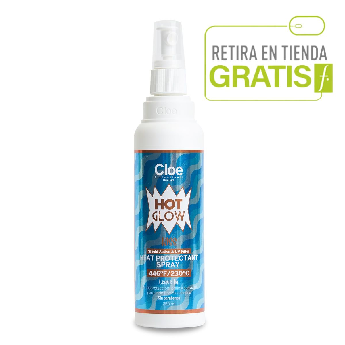 CLOE - Protector Térmico Hot Glow Kiss 250 ml