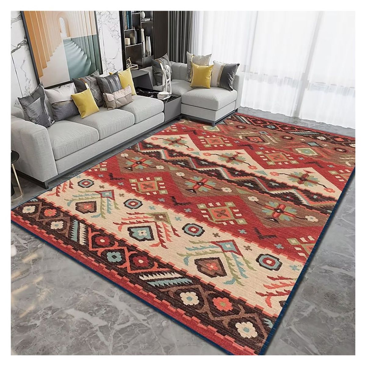 GENERICO - Alfombra Lisa Decoración con Diseños 3D-07 200 x 240 cm - San Pedro de Atacama