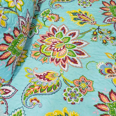 Imagen 2 del producto CUBRECAMA QUILT STITCHY ESTAMPADO FLOR 1.5 PLAZA