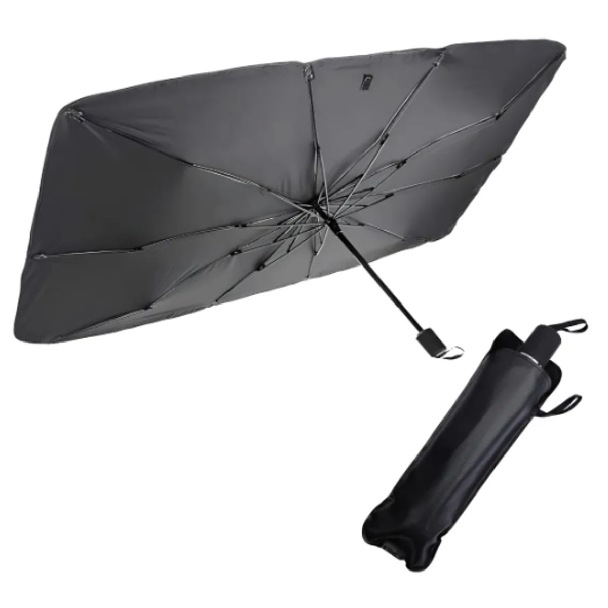 GENERICO - Quitasol Tipo Sombrilla Para Auto Parasol Retractil Parabris