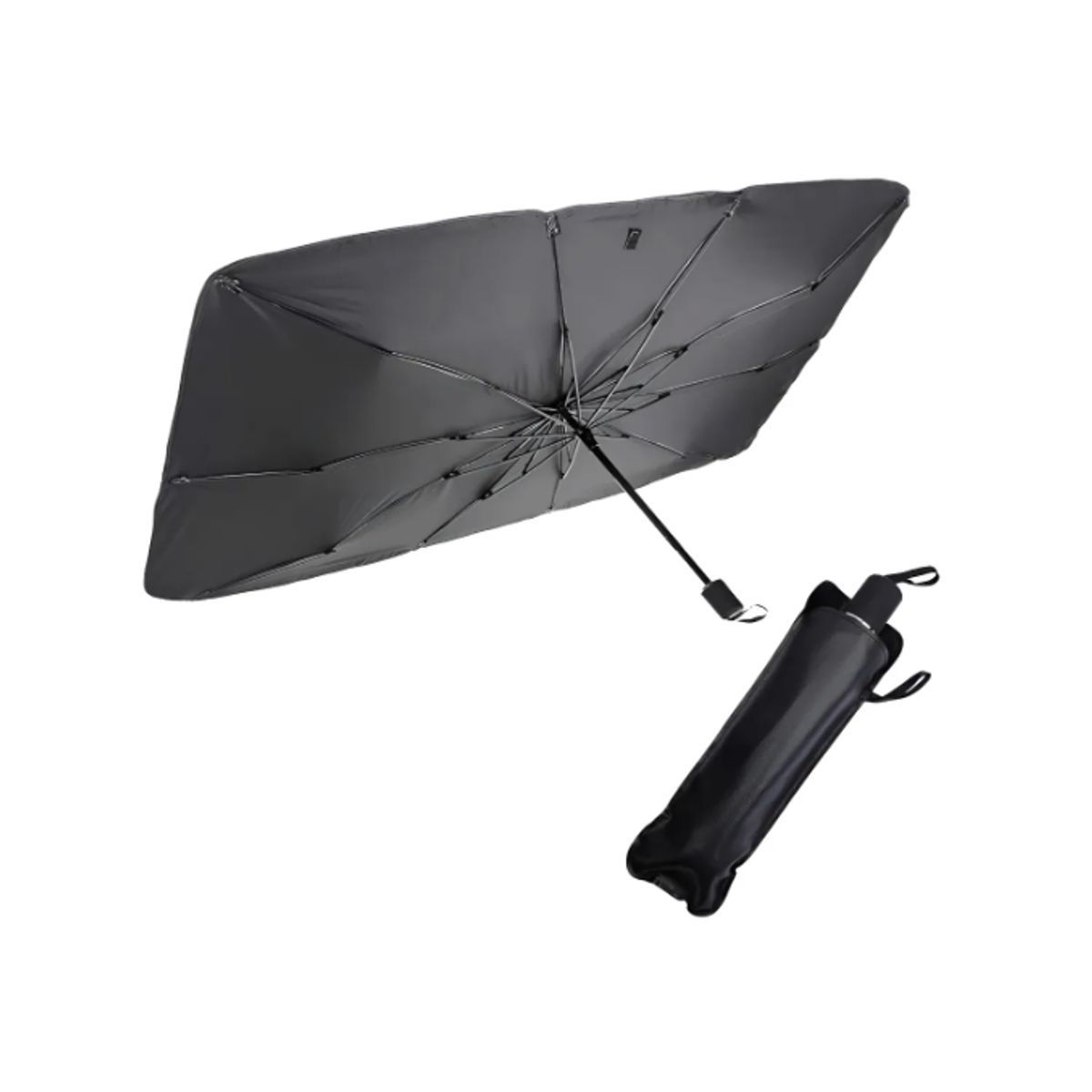 GENERICO - Quitasol Tipo Sombrilla Para Auto Parasol Retractil Parabris