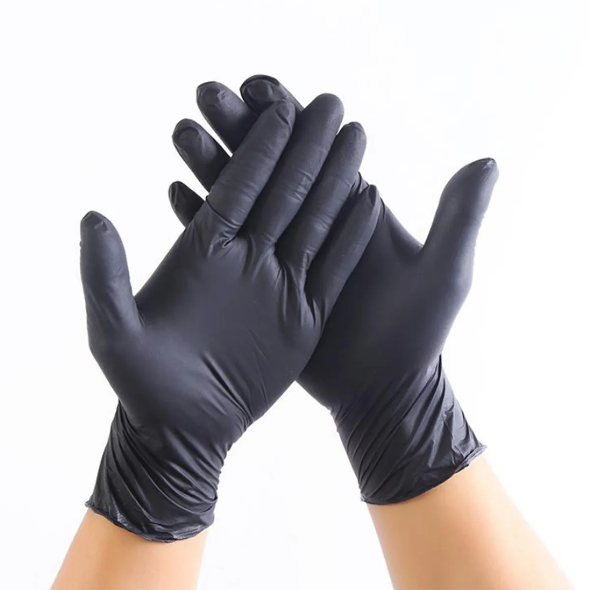 GENERICO - Guantes de Nitrilo Negro L- 5Gr 100Un