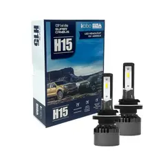 KOBO - Kit Ampolletas Turbo Led Canbus H15 40000lm Iron
