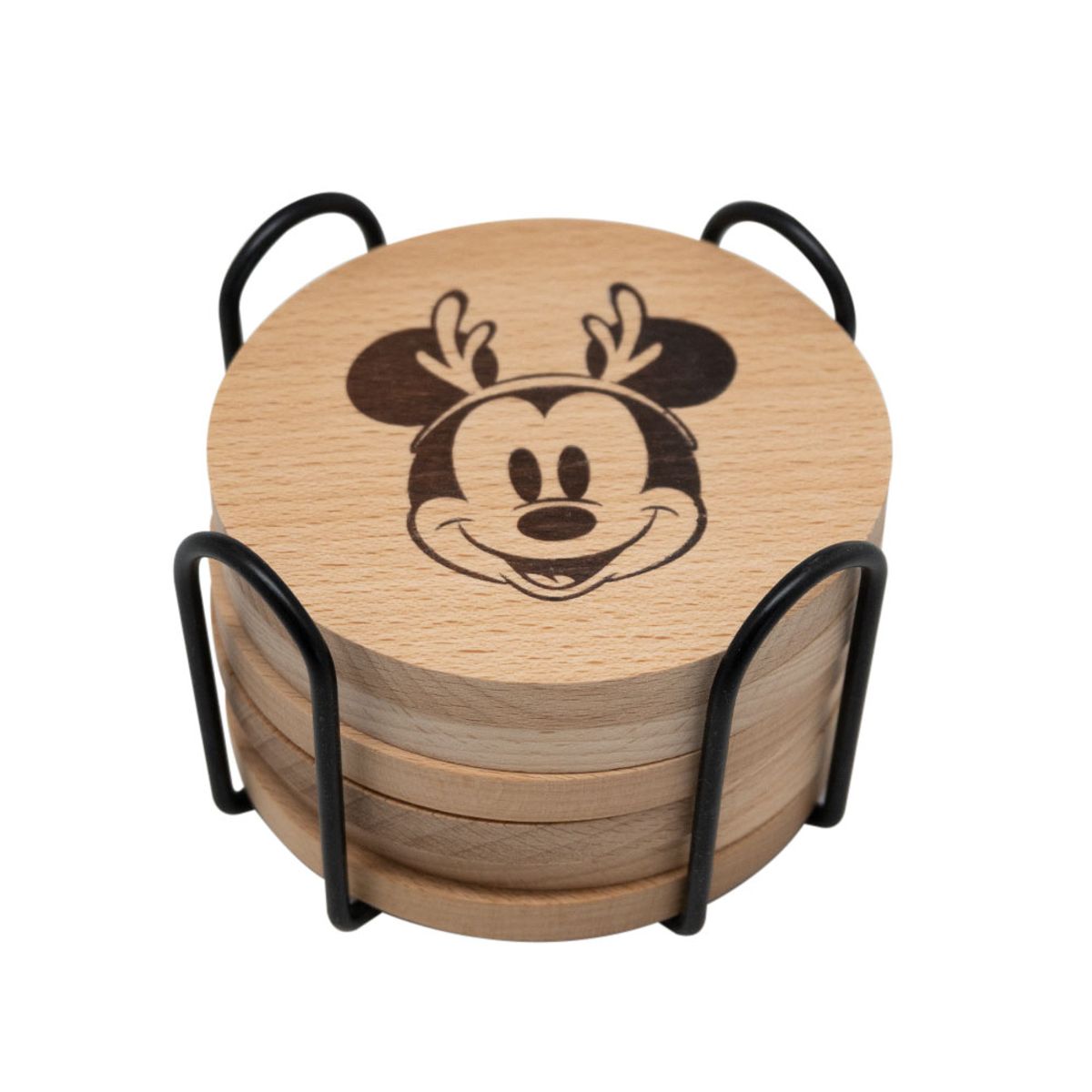 KEEP - Set 6 Posavasos Madera Navidad-Disney Classic