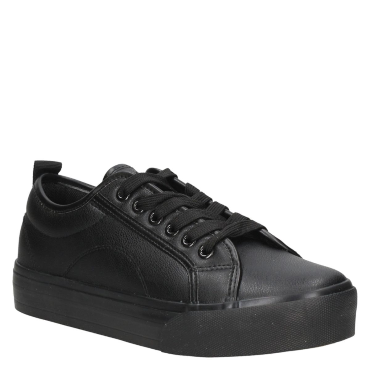 PLUMA - Zapatilla Colegial Unisex Negro Pluma