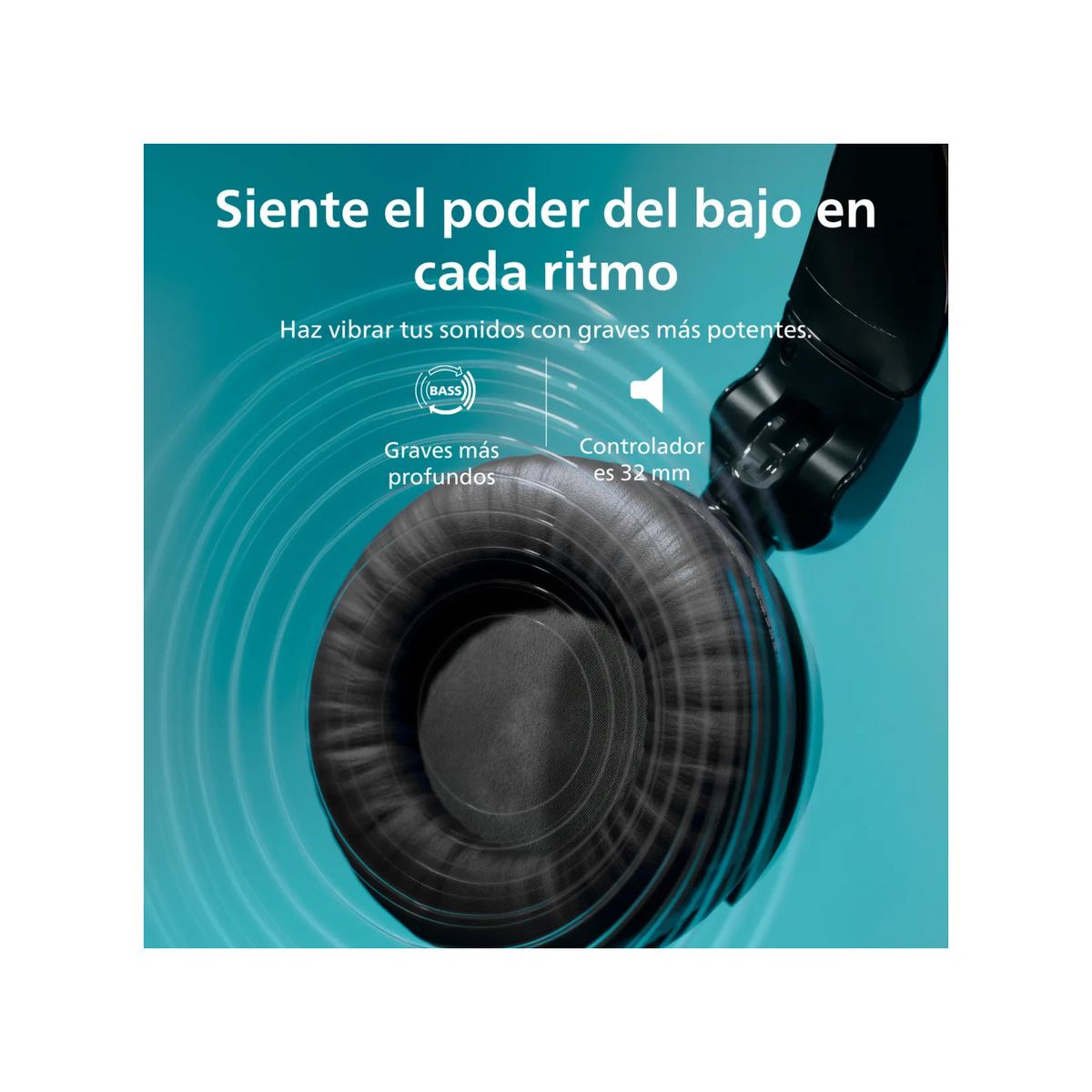 PHILIPS - Audífono Headband Bluetooth Philips  Negro