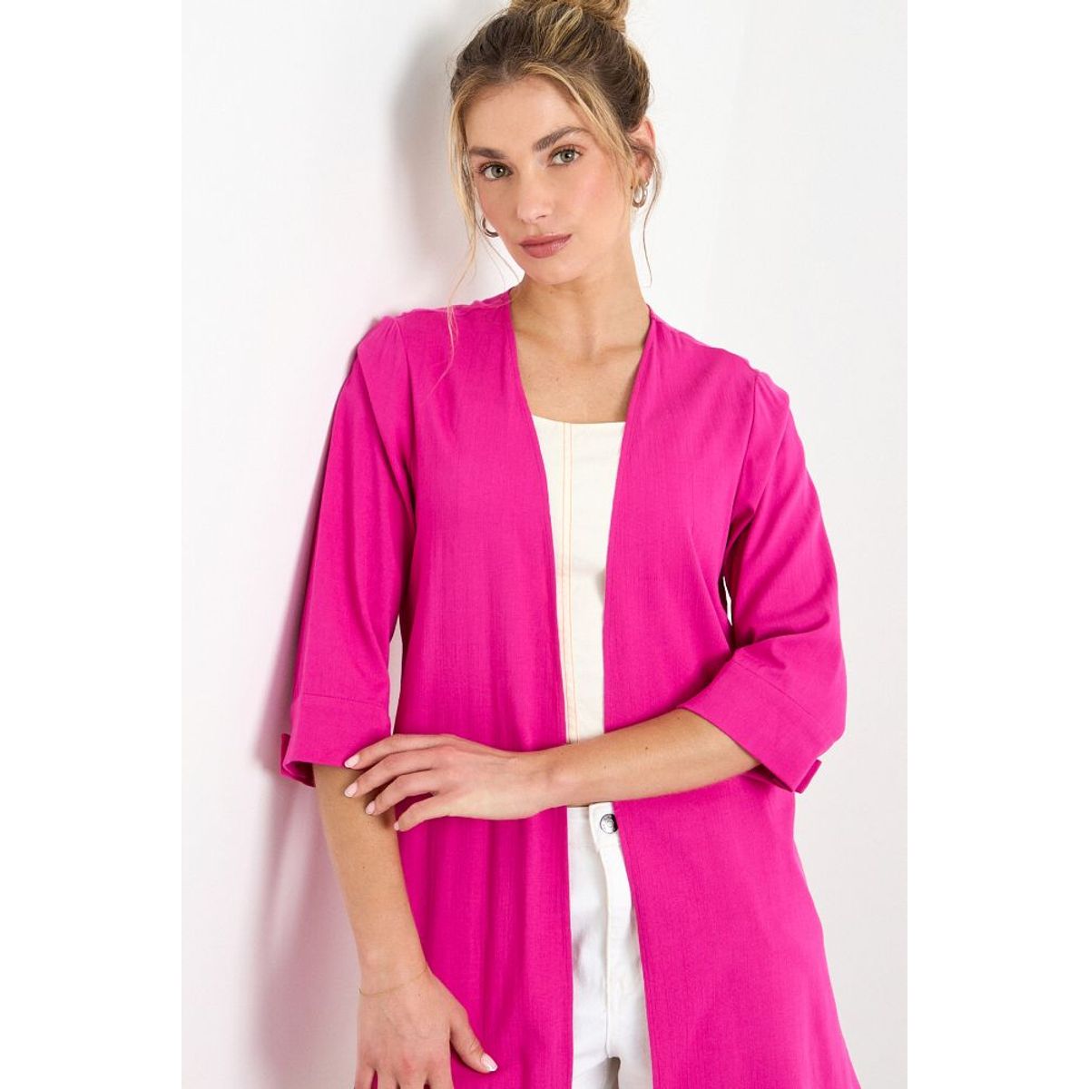 IO - Tapado Liso Mujer Fucsia Io