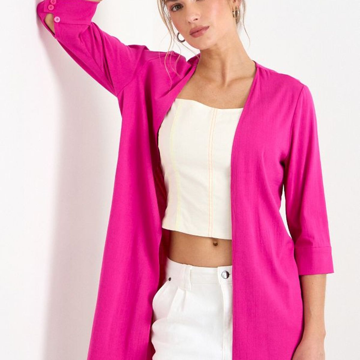 IO - Tapado Liso Mujer Fucsia Io