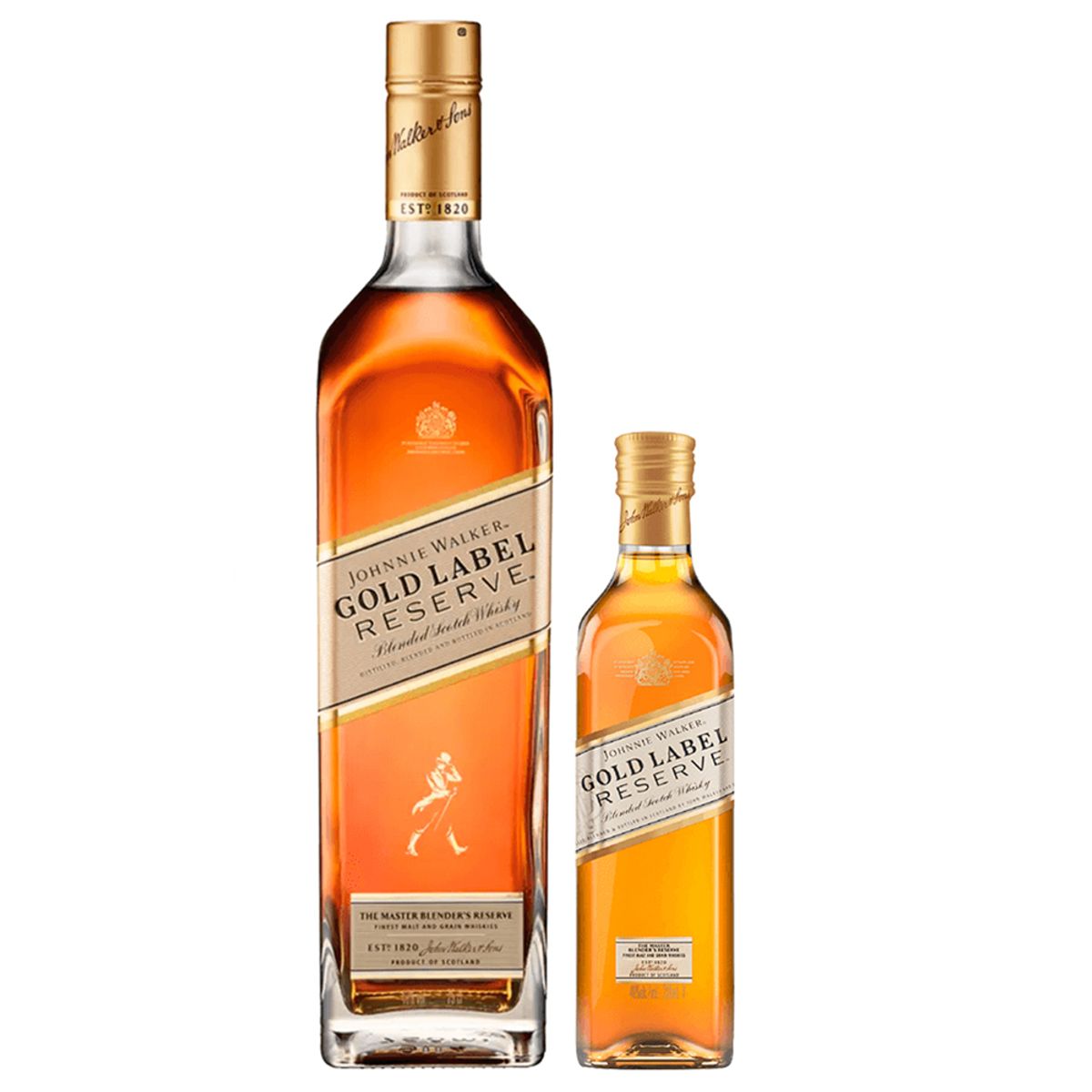 JOHNNIE WALKER - Pack Whisky Johnnie Walker Gold Label 750cc + Petaca 200cc