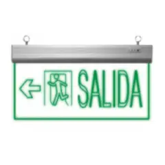 GENERICO - Señalética de Emergencia Led 3W Salida Izquierda Verde 220V