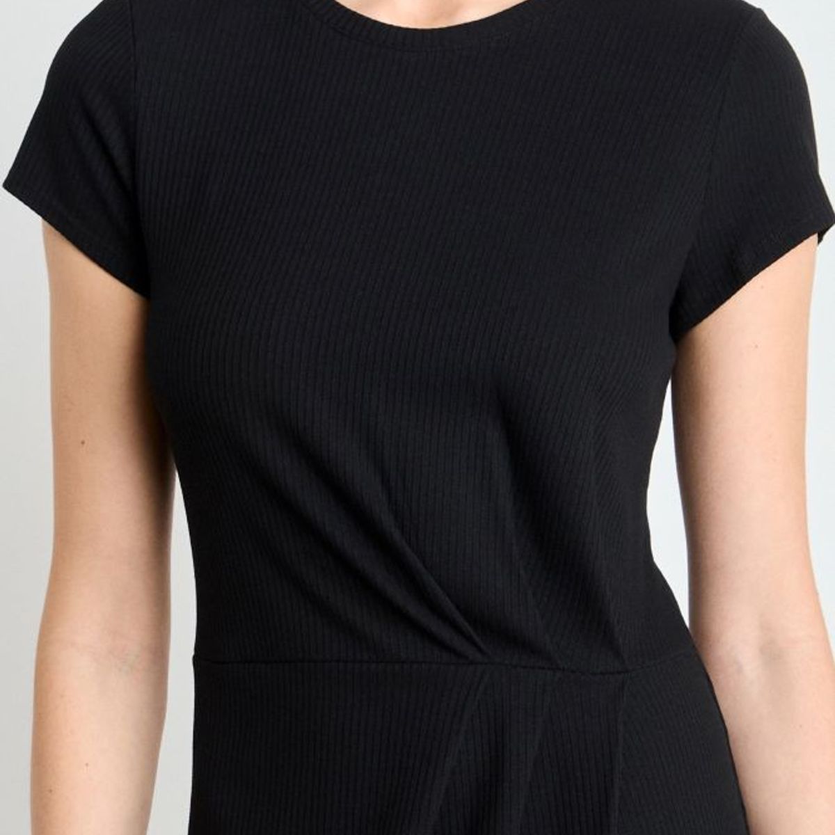 IO - Vestido Liso Largo Mujer Negro Io